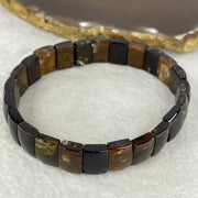 Natural Smoky Quartz Bracelet 31.37g 19cm 12.1 by 8.8 by 4.8 by 24 pcs - Huangs Jadeite and Jewelry Pte Ltd