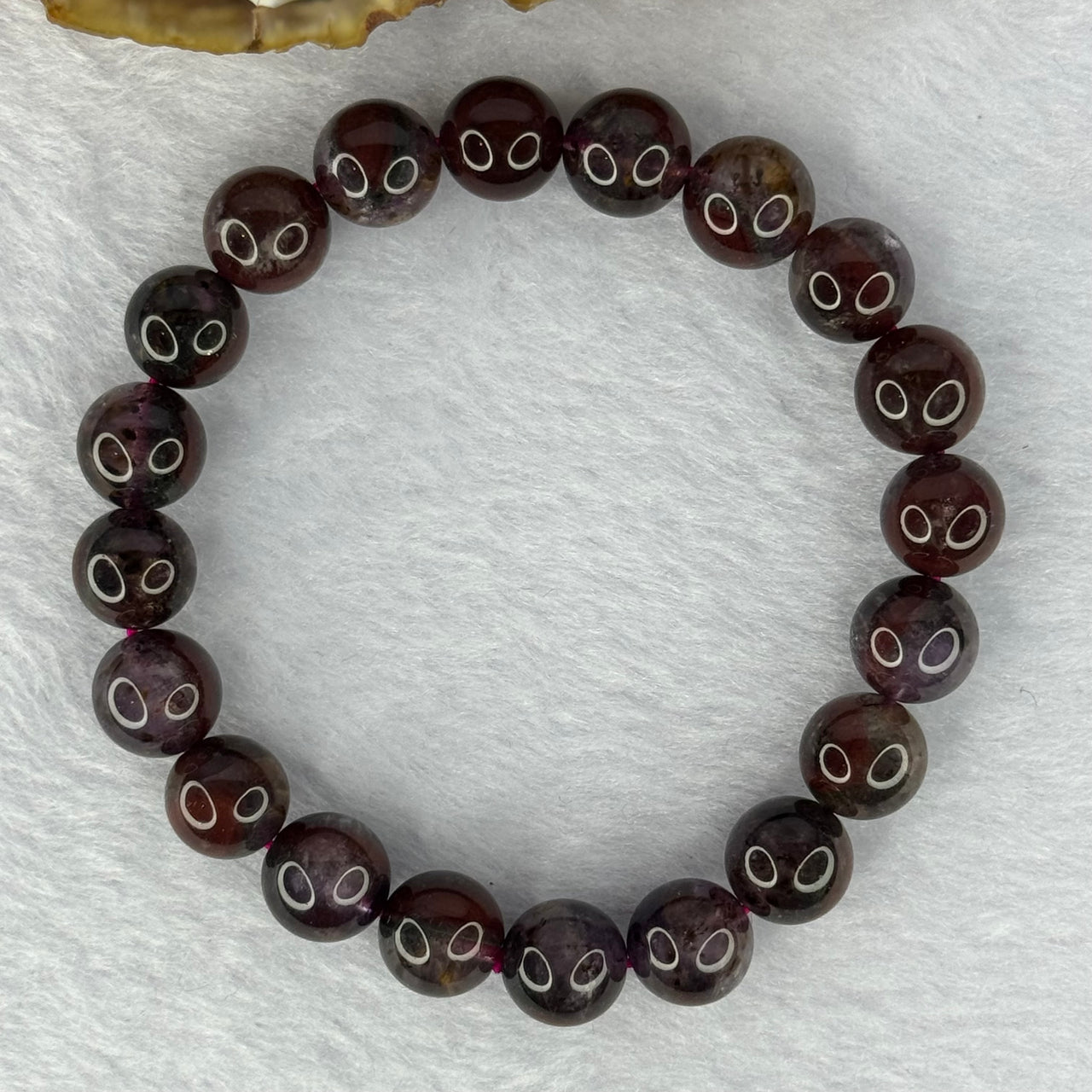 Natural Auralite 23 Bracelet 超值天然极光23手链 29.81g 17.5cm 10.4mm 20 Beads - Huangs Jadeite and Jewelry Pte Ltd