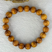 Natural Old Yabai Thuja Wood Beads Bracelet 老树崖柏手链 9.88g 16.5cm 10.2mm 19 Beads - Huangs Jadeite and Jewelry Pte Ltd