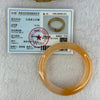 Transparent Peach Yellow Quartzite Jade Bangle 天山水沫玉手镯 43.05g Internal Diameter 48.3mm 13.3 by 9.3mm