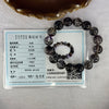 Rare XL Very Good Grade Natural Transparent Dark Black Super 7 Beads Bracelet 非常好的等级天然透明深黑色超级七珠手链 68.46g 20cm 14.9mm 16 Beads