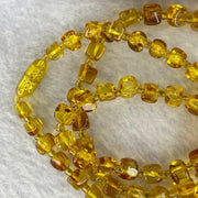 Natural Amber 琥珀 Beads Necklace 11.89g 8.6 to 5.8 mm 61 Beads - Huangs Jadeite and Jewelry Pte Ltd