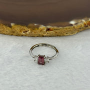 Natural Elbaite Tourmaline in 925 Sliver Ring (Adjustable Size) 1.39g 5.9 by 3.6 by 3.0mm - Huangs Jadeite and Jewelry Pte Ltd