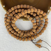 Natural Wild Australian Sandalwood 檀香 Beads Necklace 59.67g 9.7 mm 111 Beads 9.7 mm 111 Beads /  2 Hulu Beads - Huangs Jadeite and Jewelry Pte Ltd