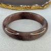 Transparent Dark Purple with Yellow Quartzite Jade Bangle 天山玉手镯 Internal Diameter 62.0mm 55.90g 14.8 by 8.8mm