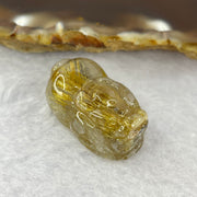 Good Grade Natural Golden Shun Fa Rutilated Quartz Pixiu Charm for Bracelet 天然金顺发水晶貔貅 7.96g 24.4 by 15.9 by 12.2mm - Huangs Jadeite and Jewelry Pte Ltd