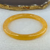 Transparent Orangey Yellow Quartzite Jade Bangle 天山玉手镯 Internal Diameter 59.4mm 29.90g 8.6 by 8.2mm