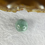 Type A Green Piao Hua Jadeite Bead 4.47g 13.9 by 13.7mm - Huangs Jadeite and Jewelry Pte Ltd