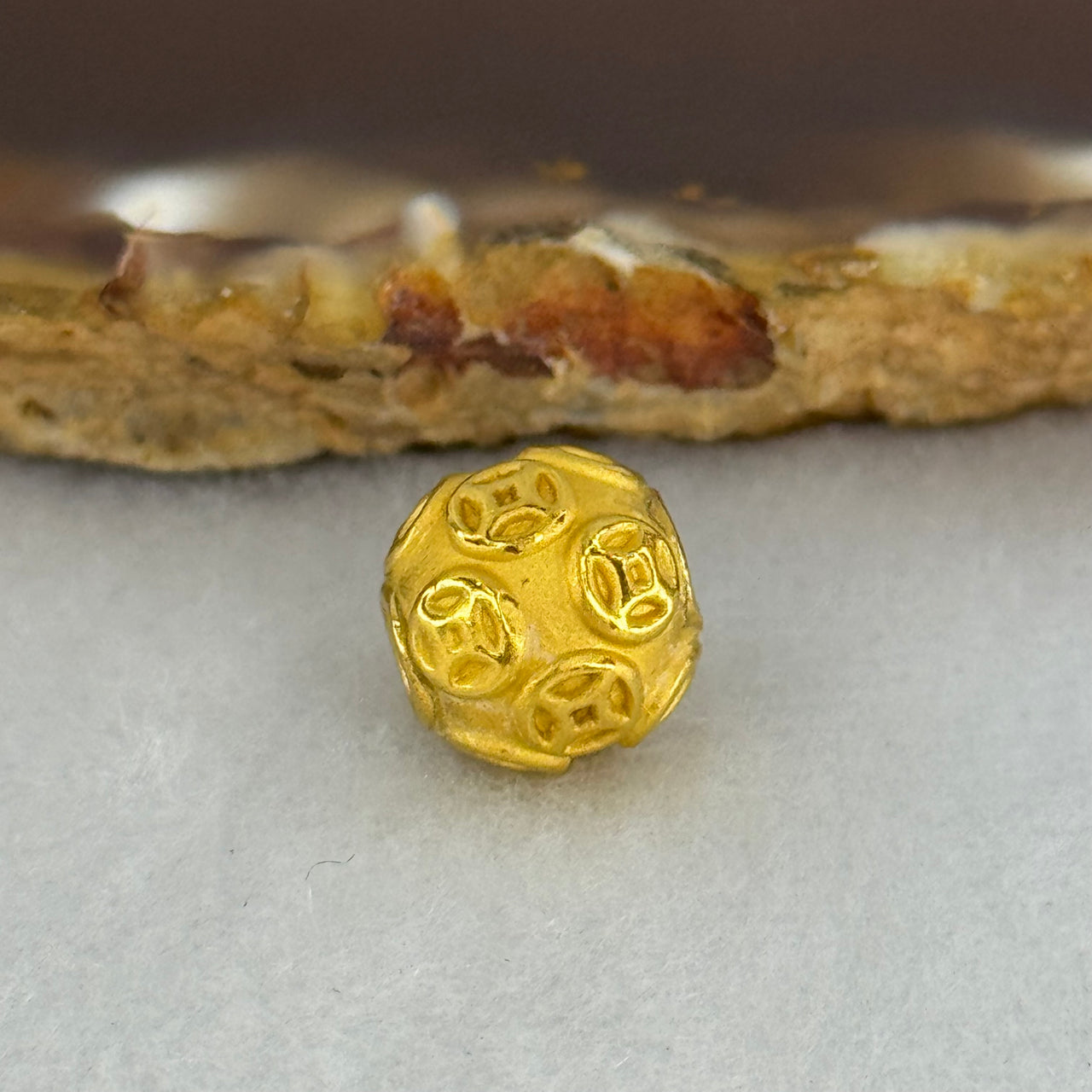 9999 24K Ancient Coins Design Gold Ball 10.0mm 1.00g