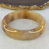 Peach Yellow Purple Quartzite Jade Bangle 天山玉手镯 63.0mm 75.54g 18.4 by 9.9mm