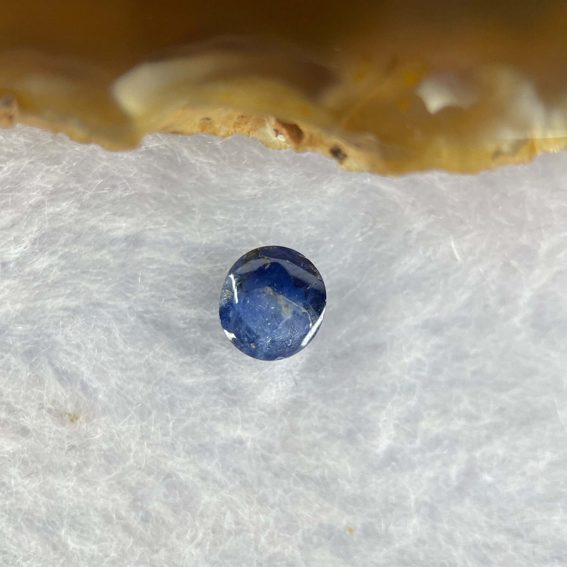 Natural Blue Sapphire Cabochon 2.20 ct 6.5 by 6.9 by 4.5mm - Huangs Jadeite and Jewelry Pte Ltd