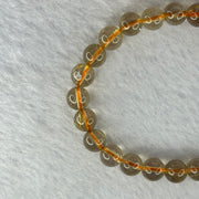 Natural Golden Rutilated Quartz Beads 天然金发水晶手链 14.72g 15cm 7.9mm 24 Beads - Huangs Jadeite and Jewelry Pte Ltd