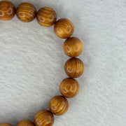 Natural Old Yabai Thuja Wood Beads Bracelet 老树崖柏手链 9.11g 16.5cm 10.1mm 19 Beads - Huangs Jadeite and Jewelry Pte Ltd