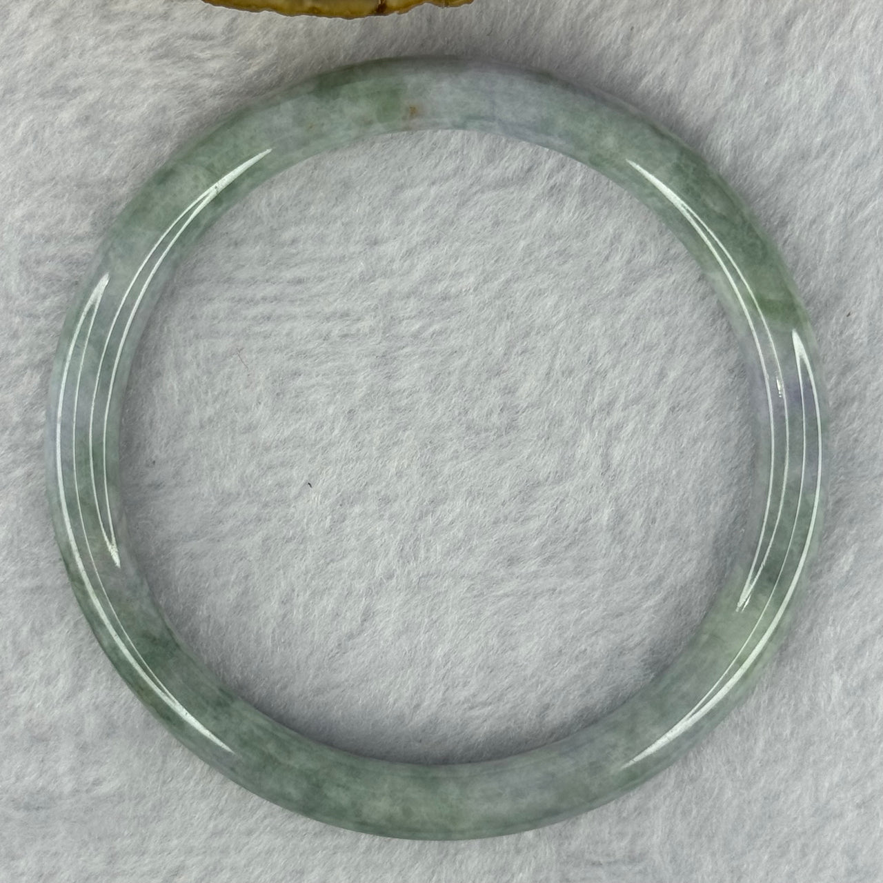 Type A Green and Lavender Jadeite Bangle 26.94g Internal Diameter 59.4mm 7.4 by 7.2mm (Internal Lines)