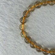 Natural Golden Rutilated Quartz Beads 天然金发水晶手链 14.95g 15cm 7.8mm 24 Beads - Huangs Jadeite and Jewelry Pte Ltd