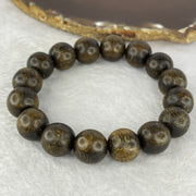 Natural Old Wild Malaysia Agarwood Bracelet (Sinking Type) 天然老野生马来西亚沉香手链 24.63g 19cm 14.2mm 16 Beads - Huangs Jadeite and Jewelry Pte Ltd