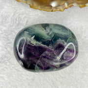 Natural Deep Intense Purple and Green Fluorite Crystal Mini Display 81.41g 46.4 by 35.0 by 24.8mm - Huangs Jadeite and Jewelry Pte Ltd