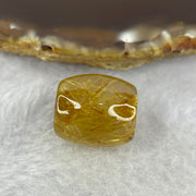 Good Grade Natural Golden Rutilated Quartz Crystal Lulu Tong Barrel 天然金顺发晶水晶露露通桶 
7.11g 16.7 by 15.5mm - Huangs Jadeite and Jewelry Pte Ltd