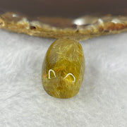 Good Grade Natural Golden Rutilated Quartz Crystal Lulu Tong Barrel 天然金发晶水晶露露通桶 
8.52g 18.7 by 15.9mm - Huangs Jadeite and Jewelry Pte Ltd