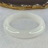 White Quartzite Jade Bangle 天山玉手镯 Internal Diameter 54.4mm 50.89g 13.9 by 8.9mm