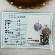 Good Grade Natural Super 7 Crystal in 925 Sliver Pendent 925 银吊坠天然超级七水晶吊坠 8.18g 27.7 by 22.5 by 9.1mm - Huangs Jadeite and Jewelry Pte Ltd