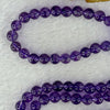 Good Grade Natural Amethyst Necklace 39.96g 52cm 7.5mm 79 Beads