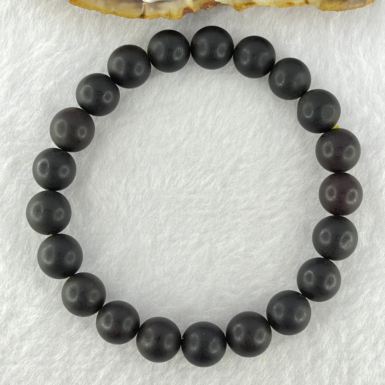 Natural Iron Blood King Amber Beads Bracelet 天然铁血王琥珀手链 10.50g 17cm 9.8mm 21 Beads