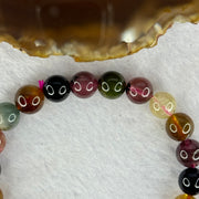 Good Grade Natural Tourmaline Beads Bracelet 好的天然碧玺珠手链 23.15g 16cm 9.0mm 22 Beads - Huangs Jadeite and Jewelry Pte Ltd