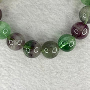 Natural Green and Purple Fluorite Beads Bracelet 49.30g 12.0mm 17 Beads - Huangs Jadeite and Jewelry Pte Ltd