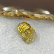 Good Grade Natural Golden Shun Fa Rutilated Quartz Pixiu Charm for Bracelet 天然金顺发水晶貔貅 3.04g 17.0 by 11.4 by 8.2mm - Huangs Jadeite and Jewelry Pte Ltd