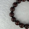 Natural Blood Zitan Beads Bracelet 天然血檀木手链 15.18g 18cm 12.3mm 17 Beads - Huangs Jadeite and Jewelry Pte Ltd