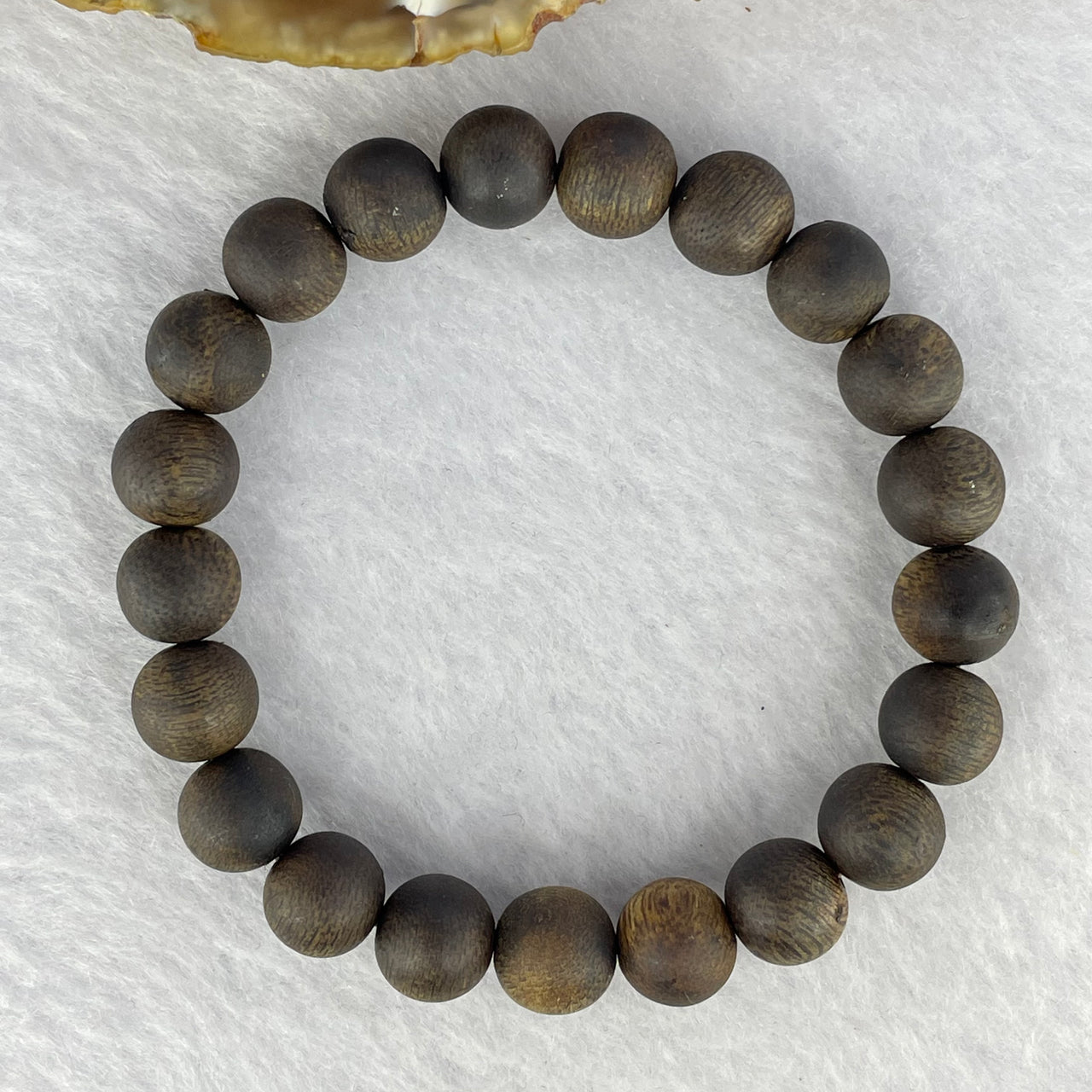 Rare Very Very High End Very Old Wild Vietnam Qi Nan Sinking Type Agarwood Beads Bracelet 罕见非常高端非常古老野生越南奇南沉沉型沉香珠手链 8.87g 16.5 cm 9.6 mm 21 Beads - Huangs Jadeite and Jewelry Pte Ltd