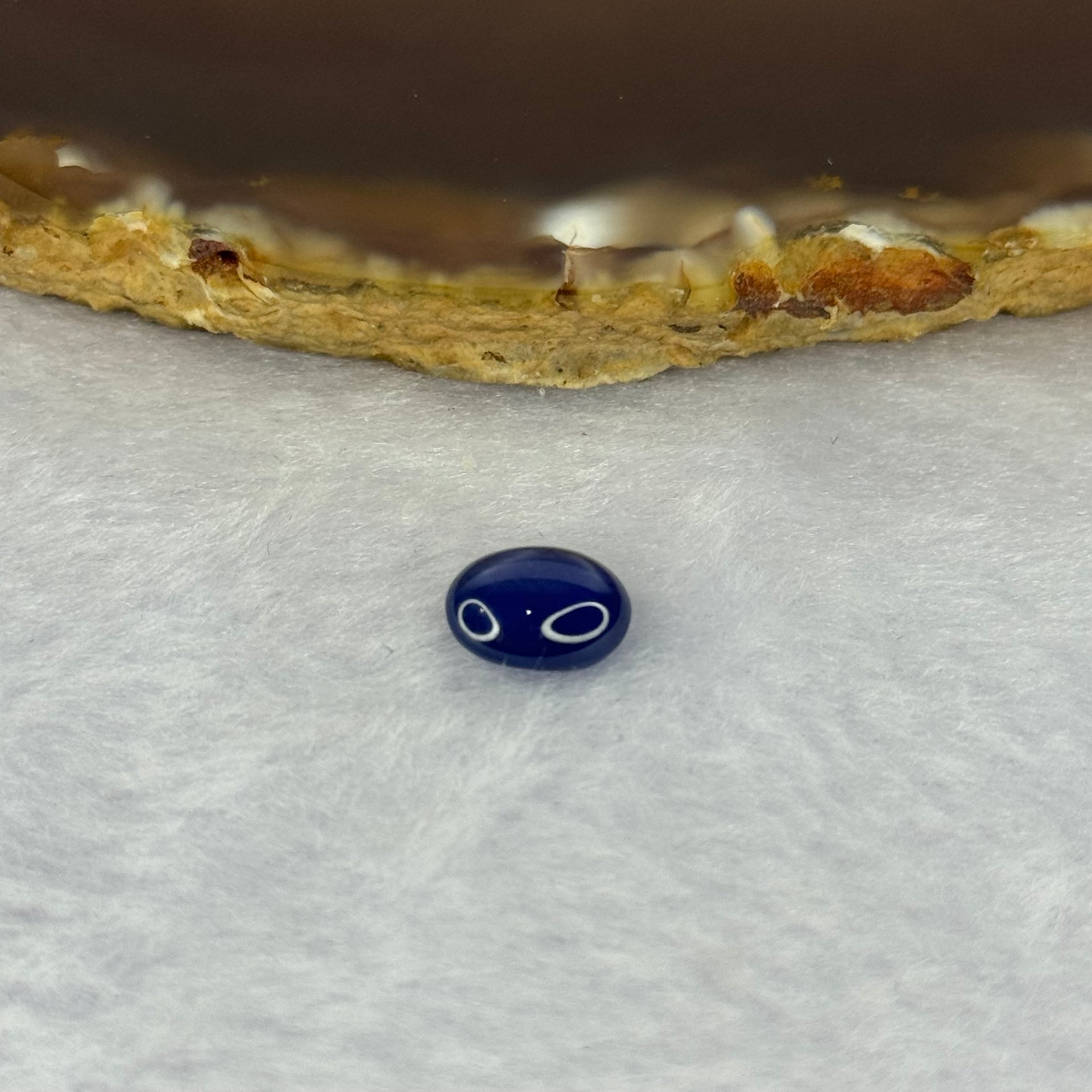 Natural Blue Star Sapphire Cabochon 3.55ct 9.1 by 7.0 by 5.0mm - Huangs Jadeite and Jewelry Pte Ltd