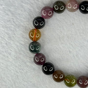 Good Grade Natural Tourmaline Beads Bracelet 好的天然碧玺珠手链 29.21g 16cm 9.9mm 20 Beads - Huangs Jadeite and Jewelry Pte Ltd