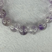 Natural Super 7 Amethyst Beads Bracelet 天然紫超七手链 48.51g 19cm 13.0mm 17 Beads - Huangs Jadeite and Jewelry Pte Ltd