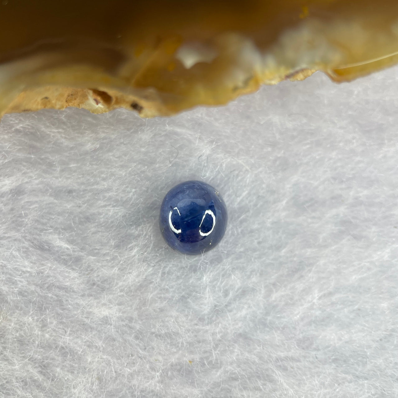 Natural Blue Sapphire Cabochon 2.20 ct 6.5 by 6.9 by 4.5mm - Huangs Jadeite and Jewelry Pte Ltd