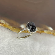 Good Grade Natural Super 7 Crystal in 925 Sliver Ring (Adjustable Size) 天然超级七水晶 925 银戒指（可调节尺寸) 1.76g 9.4 by 7.0 by 4.7mm - Huangs Jadeite and Jewelry Pte Ltd