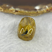 Good Grade Natural Golden Rutilated Quartz Crystal Lulu Tong Barrel 天然金顺发晶水晶露露通桶 
6.57g 16.5 by 14.7mm - Huangs Jadeite and Jewelry Pte Ltd