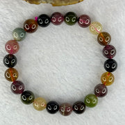 Good Grade Natural Tourmaline Beads Bracelet 好的天然碧玺珠手链 23.15g 16cm 9.0mm 22 Beads - Huangs Jadeite and Jewelry Pte Ltd