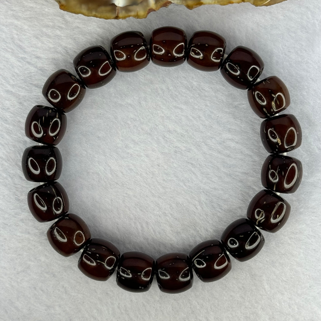 Old Bodhi Seed Beads Bracelet 紫金鼠手链 17.20g 18.5cm 11.5mm 19 Beads