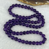 Good Grade Natural Amethyst Necklace 46.18g 53cm 7.8mm 75 Beads