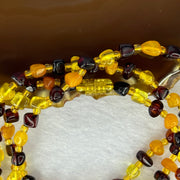 Natural Amber Necklace 天然琥珀项链蜜蜡出牙链琥珀原石多宝 11.43g 62cm 6.6mm - Huangs Jadeite and Jewelry Pte Ltd