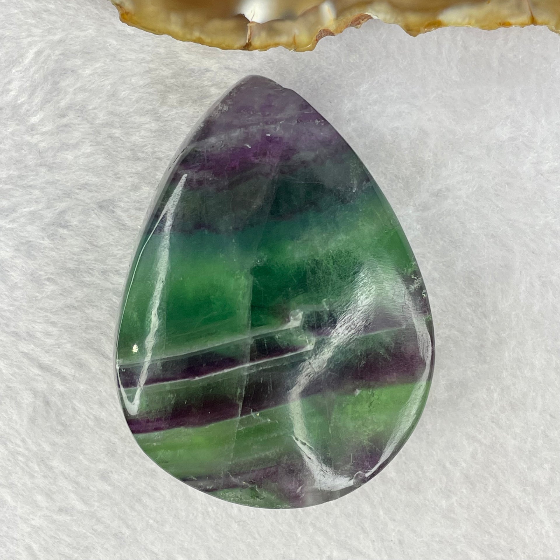 Natural Deep Intense Purple and Green Fluorite Crystal Mini Display 86.28g 55.3 by 41.6 by 21.1mm - Huangs Jadeite and Jewelry Pte Ltd