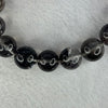 Rare XL Very Good Grade Natural Transparent Dark Black Super 7 Beads Bracelet 非常好的等级天然透明深黑色超级七珠手链 68.46g 20cm 14.9mm 16 Beads