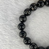 Natural Hypersthene Crystal Bracelet 天然金运石水晶手链 40.65g 17.5cm 10.7mm 19 Beads - Huangs Jadeite and Jewelry Pte Ltd
