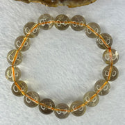 Natural Golden Rutilated Quartz Beads 天然金发水晶手链 39.06g 18cm 11.8mm 18 Beads - Huangs Jadeite and Jewelry Pte Ltd