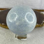 Natural Light Blue Calcite Sphere Ball Display 347.56g 75.6 by Diameter 61.5mm - Huangs Jadeite and Jewelry Pte Ltd