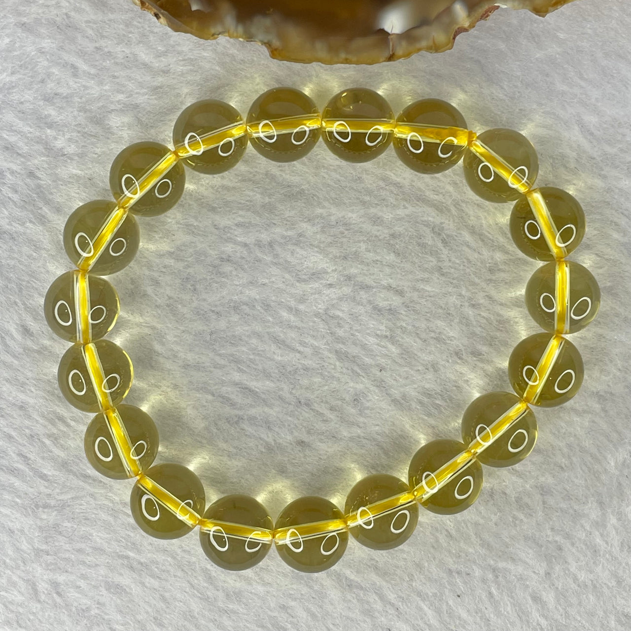 Natural Citrine Bracelet 30.60g 17cm 10.6mm 19 Beads - Huangs Jadeite and Jewelry Pte Ltd