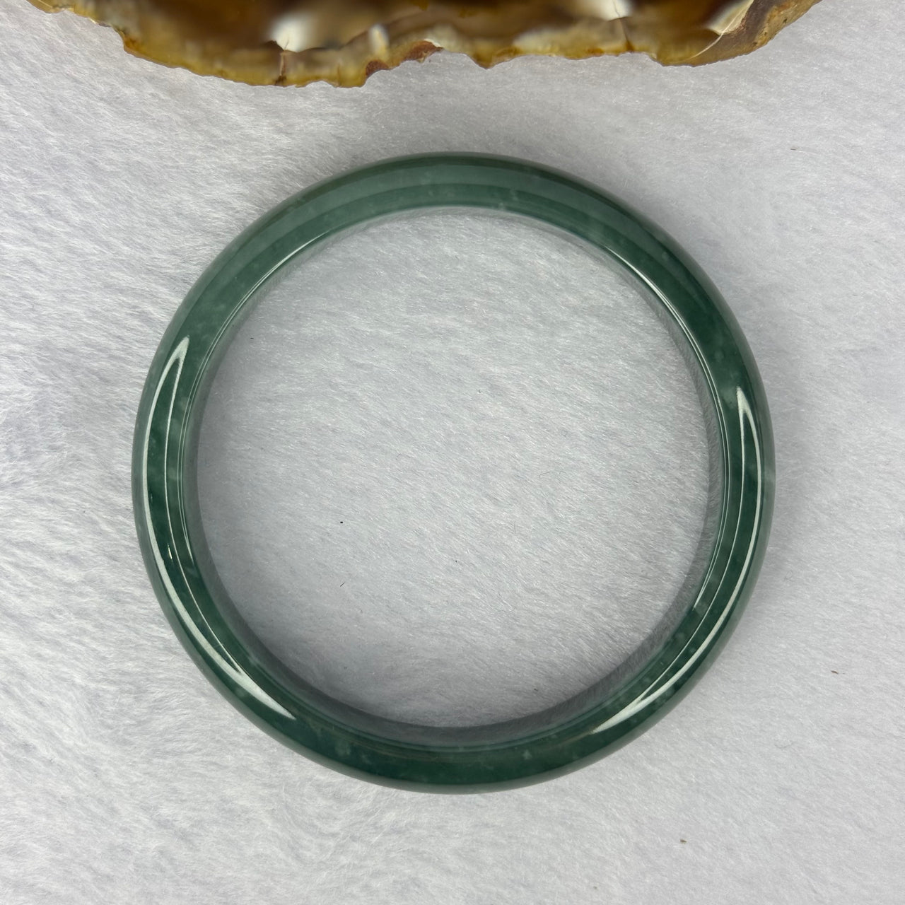 Type A Blueish Green Bangle 40.09g 11.7 by 6.6 mm Inner Diameter 56.0 mm (Very Slight Internal Lines) - Huangs Jadeite and Jewelry Pte Ltd