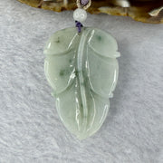 Type A Light Green with Light Lavender Jadeite Grape Pendent/Necklace 22.73g 44.6 by 30.4 by 10.9 mm - Huangs Jadeite and Jewelry Pte Ltd